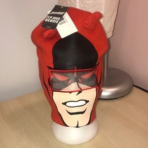 Marvel Daredevil Flip-Down Beanie Mesh Mask NWTs